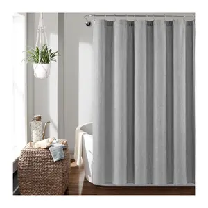 Farmhouse Stripe Yarn Dyed Cotton Shower Curtain by Lush Decor