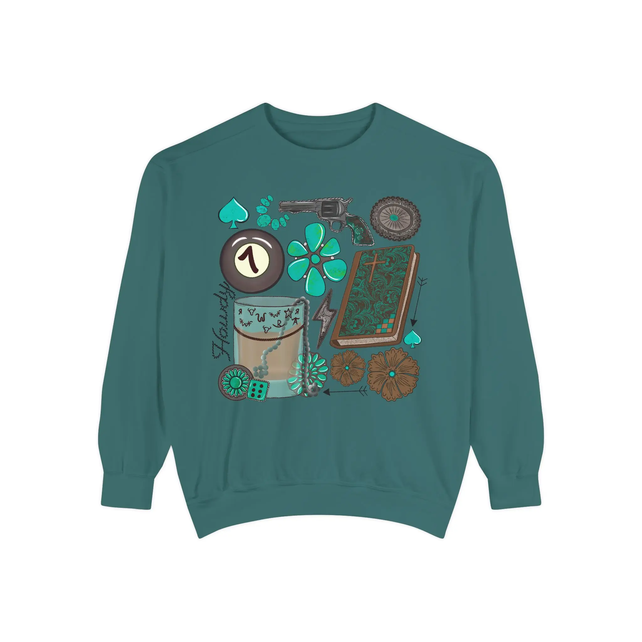 Turquoise Junkie Comfort Colors Sweatshirt