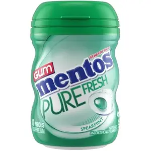 5x Mentos Pure Fresh Gum Spearmint Breath Mints Mint Candy Chewing 10ct