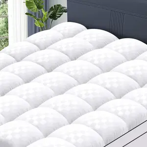 WeCharmer Extra Thick Mattress 1000 GSM Topper, Down Alternative Overfill Plush Mattress Pad, Cooling Pillow Top with 8-21Inch Deep Pocket