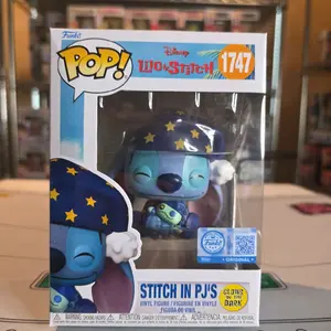 Funko Pop Disney Stitch in PJs #1747 Entertainment Earth Exclusive GITD