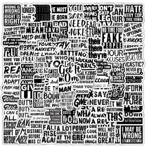 1Pc 100Pcs Motivational Quote Stickers Pack Inspirational Words Aesthetic Vinyl Decals Waterproof Positive Quote Stickers for Water Bottle Laptop Phone Case Skateboard Luggage Scrapbook Journal DIY Decor Spring Summer Gift Party Favor