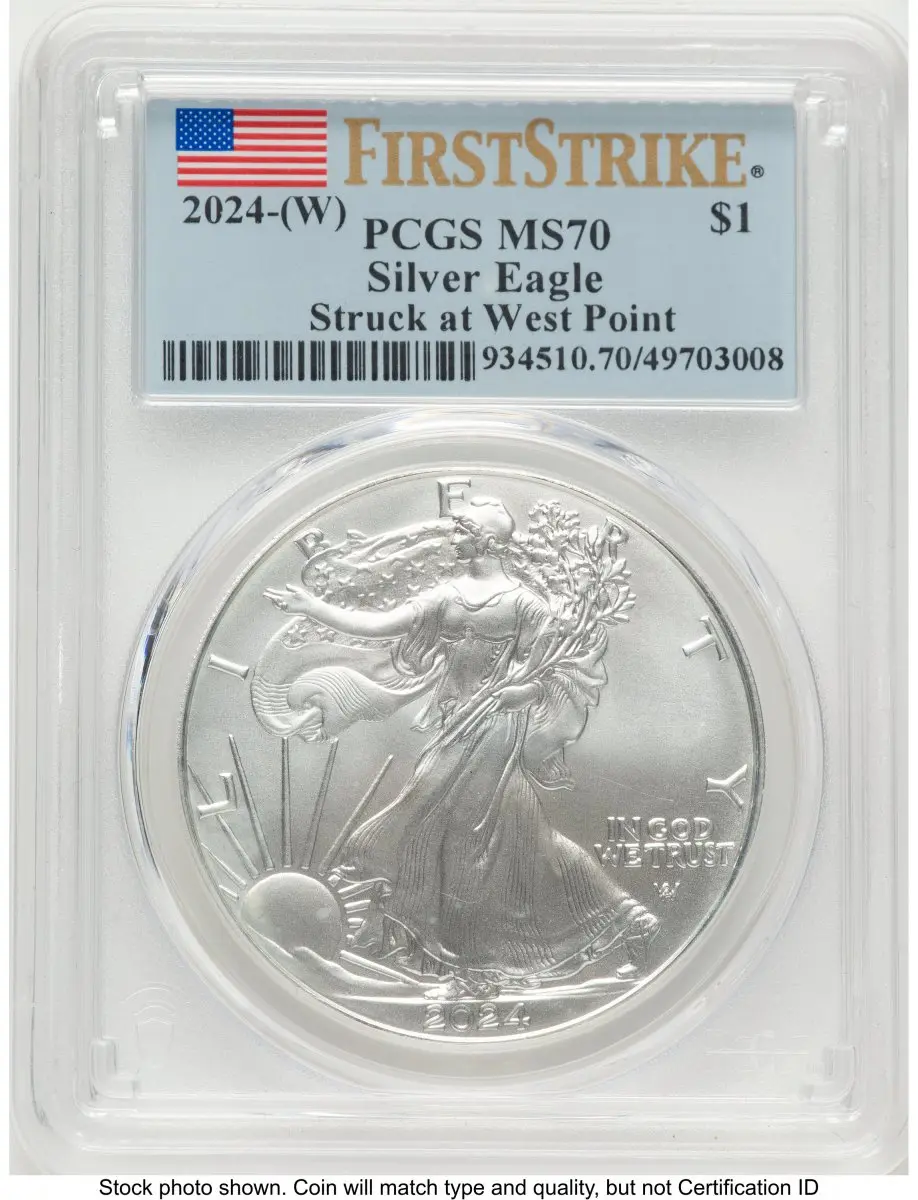 Modern Bullion Coins (2024-(W) Silver Eagle FS Flag)