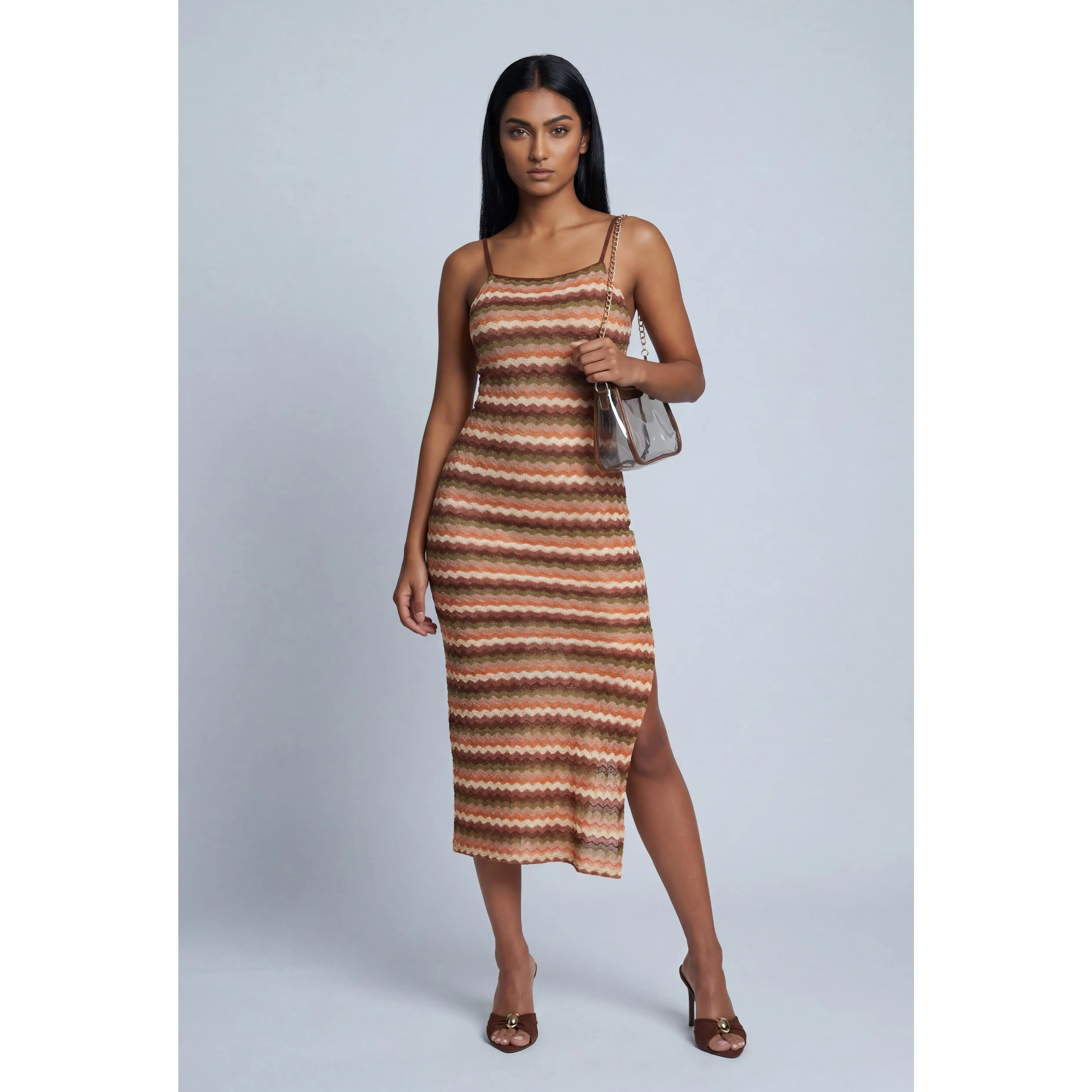 Chevron Midi Dress