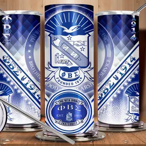 Phi Beta Sigma Fraternity 20oz Stainless Steel Tumbler