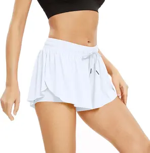 2 in 1 Flowy Swim Shorts for Women | Gym Yoga Fitness Workout Athletic Running Sports Pants