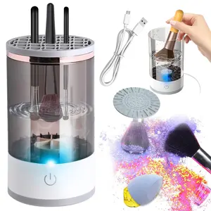 Electric Makeup Brush Cleaner, Cosmetic Brush Cleaner, Upgraded Electric Makeup Brush Cleaner with Brush Clean Mat for All Size Makeup Brush
