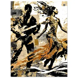 Vintage Guitarist Fine Art Print - 20x28 Matte Paper - Giclée Technology - Perfect for Music Lovers