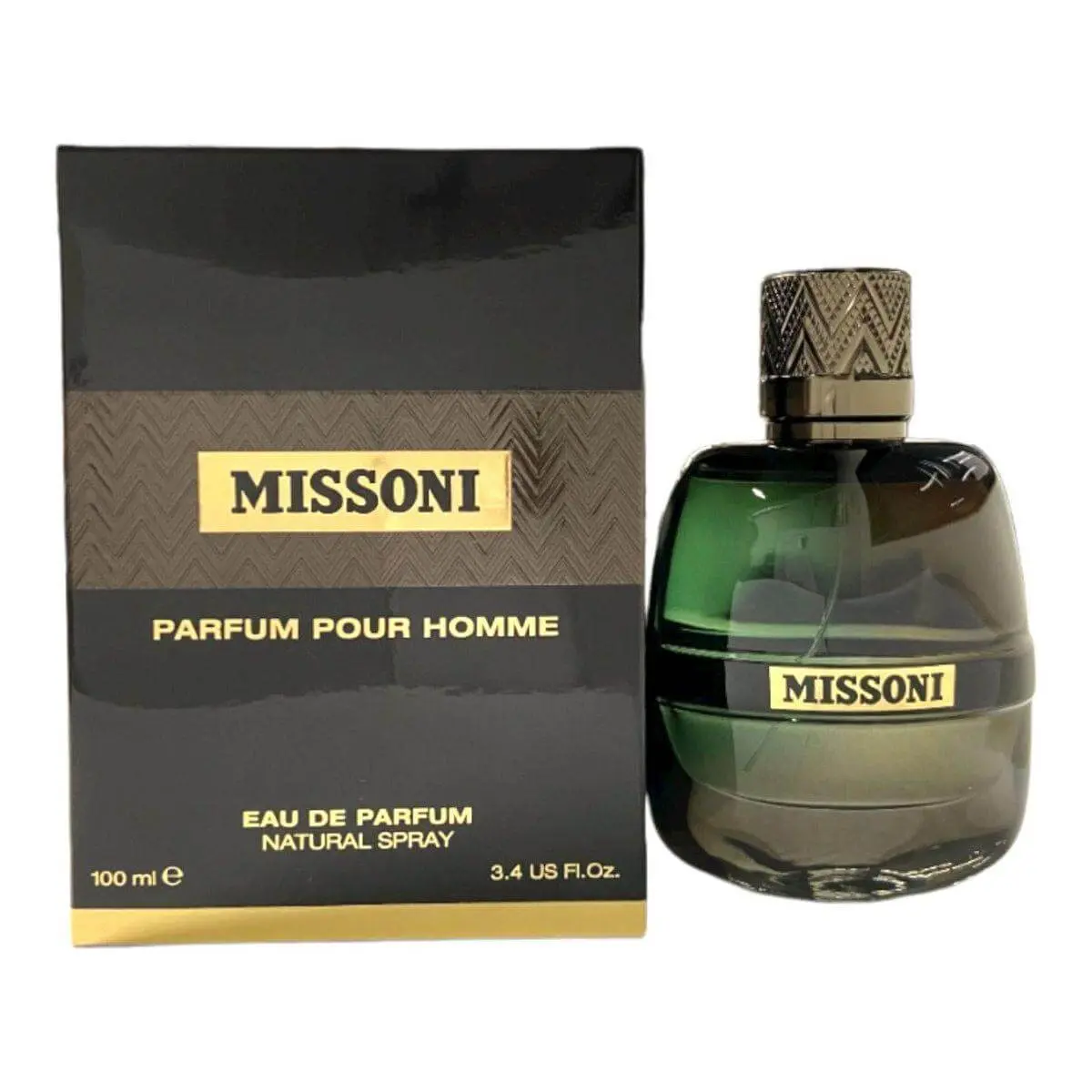 Missoni Pour Homme EDP Men's Spray-On Cologne - 3.4 fl oz, Warm Lemon Fragrance, New In Box, Boxed Packaged Fragrant Men's Fragrance, Boxed Men's Fragrance