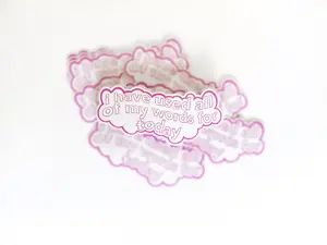 Out of Words Sticker | Oh Honey Designs