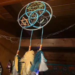 Triquerta Dream Catcher with crystal beads