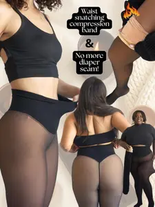 Women's Fleece Lined Sports Tight Leggings, Original Magic Fleece Inner Pants, Multiple Sizes Available, Comfortable and Warm, Athletic Leggings, Fitness Leggings