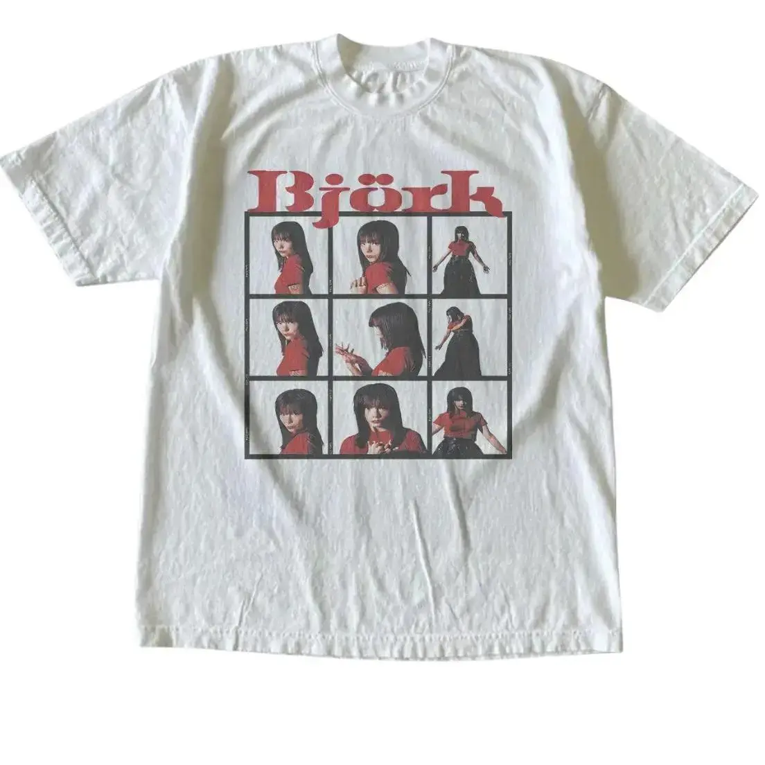 Men's Women's T-shirt, Bjork Tee, Art Pop Music Tshirt, Gothic Grunge Emo Scene Amity Affliction, Gift Shirt, Menswear Womenswear Top Underwear Streetwear Check Crewneck Fit Printed Minimalist