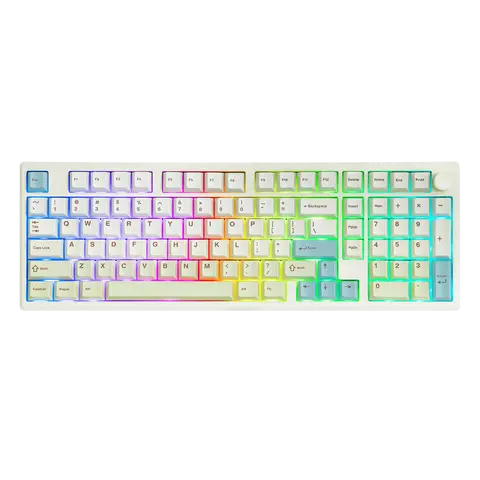EPOMAKER Galaxy100 Lite Gasket Wireless Mechanical Gaming Keyboard - 1800 CNC Alum, 1.66kg, 8000mAh, Tri-Mode (USB-C/BT5.0/2.4Ghz), QMK/VIA, Numpad, South-Facing RGB, Hot Swappable, PBT Keycaps, Thocky Keyboards, Keyboards for Work, Gamer Accessories
