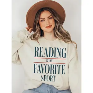Vintage Book Sweatshirt, Reading Sweatshirt, Book Lover Gift, Casual Loose-Fit Design, Fall & Winter Wear, Thicker Fabric