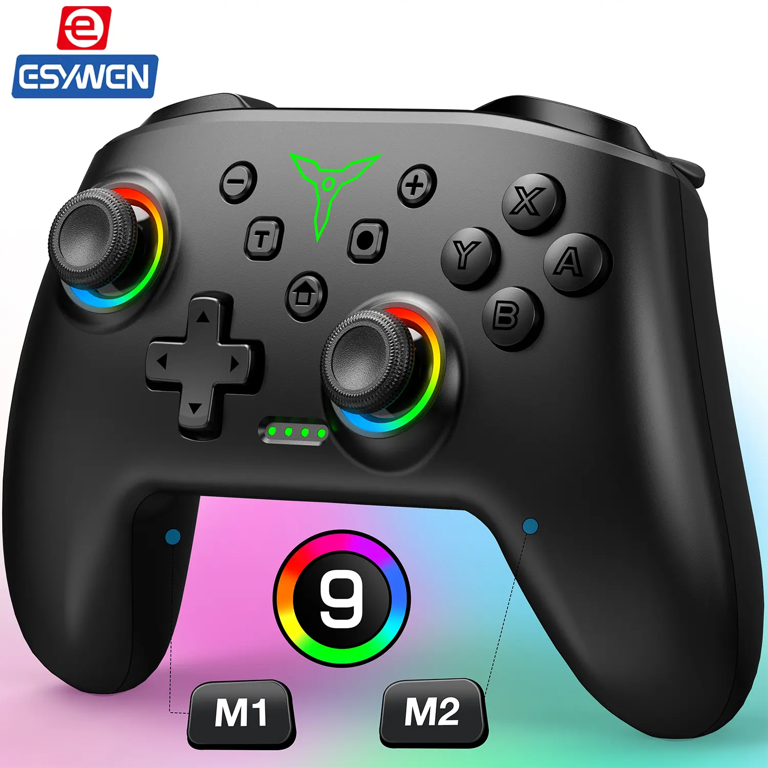 ESYWEN Wireless Switch2/Switch Pro Controller for Nintendo Switch OLED Lite PC IOS Android with 6-Axis Gyroscope & 4-Level Vibration Motors for Enhanced Gaming Experience