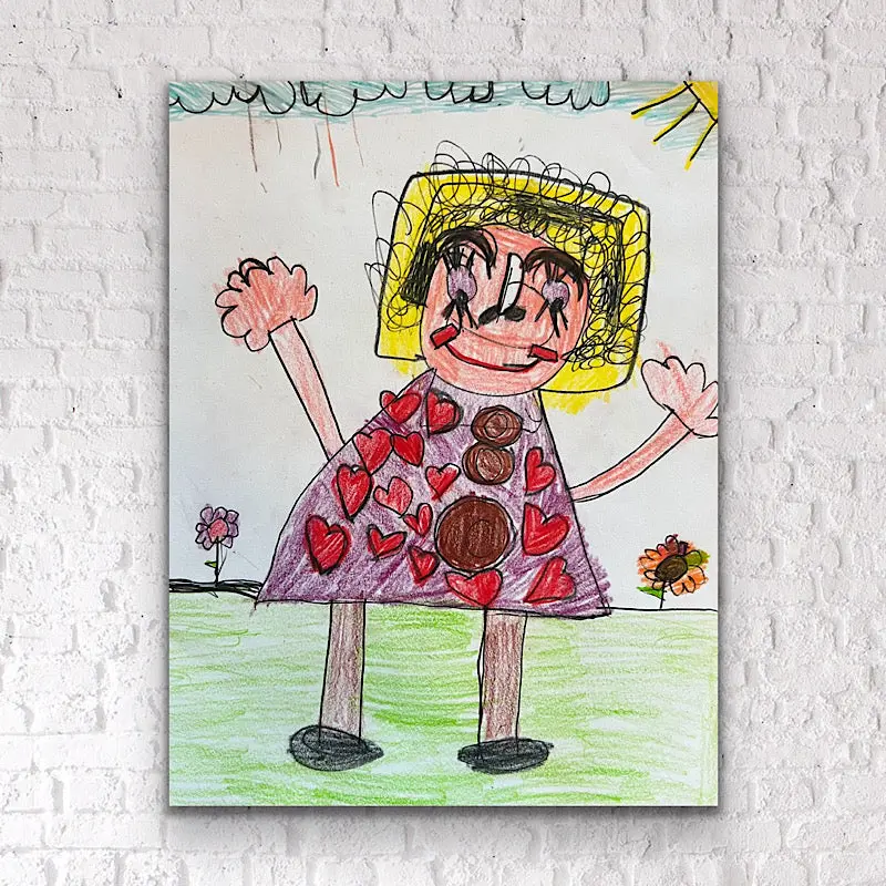 Harper - Original Drawing, Colored Pencil on paper, 2022 (10x8")