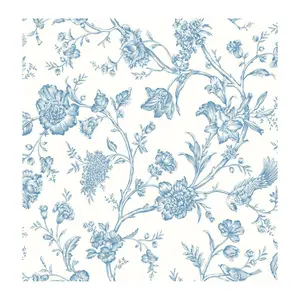 NextWall Jasmine Chinoiserie Peel and Stick Wallpaper NextWall Jasmine Chinoiserie Peel and Stick Wallpaper