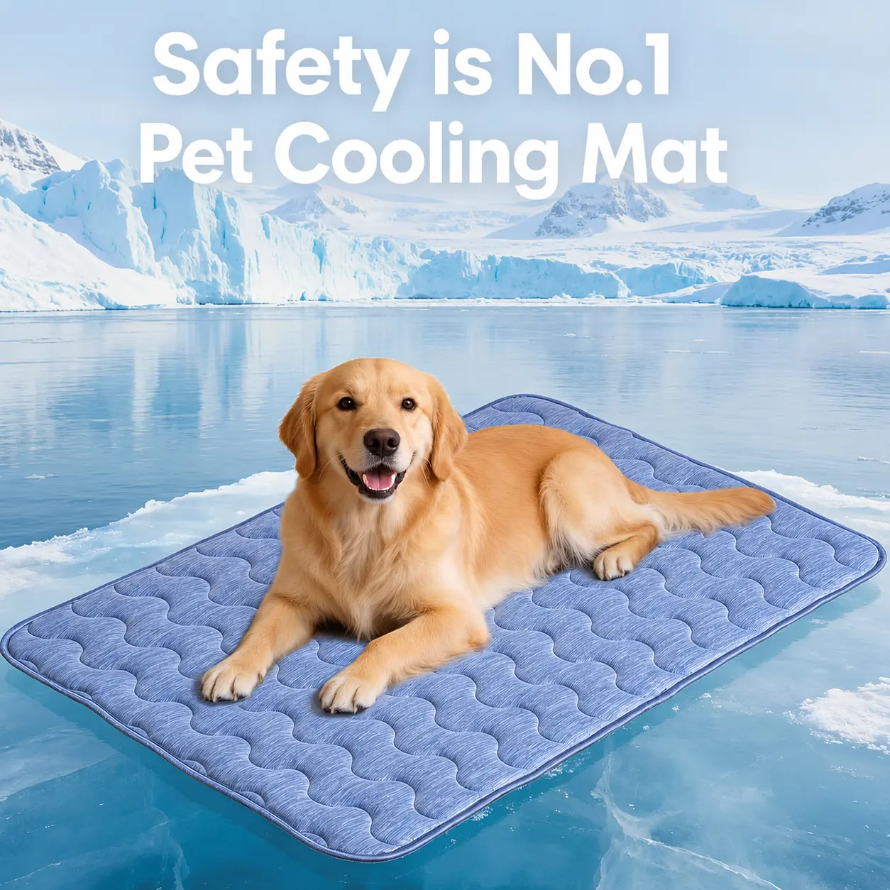 Large Dog Cooling Mat - Q-MAX > 0.45 Thick Durable Fur-Friendly Bed Mat, Gel-Free Electric-Free Safe Washable Non-Slip Summer Crate Bed, Fur-Friendly Bed Mats  pet blanket ice silk pads small apartment gear portable