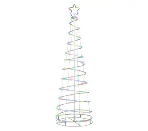 Northlight 6' LED Multi Function Yard Spiral Christmas Tree