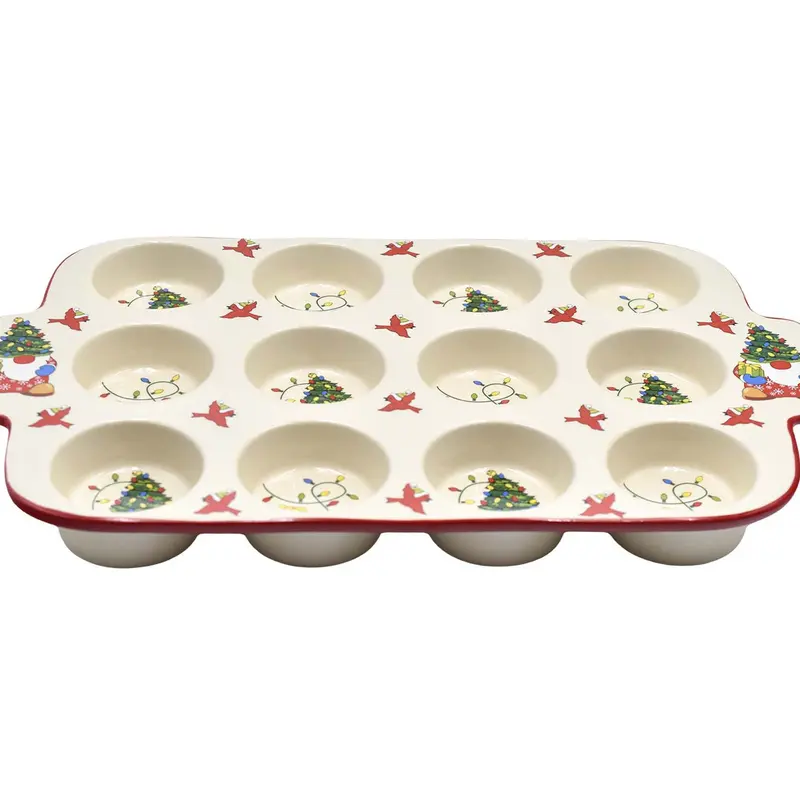 Temp-tations Seasonal 12-Cup Muffin Pan with Figural Handles