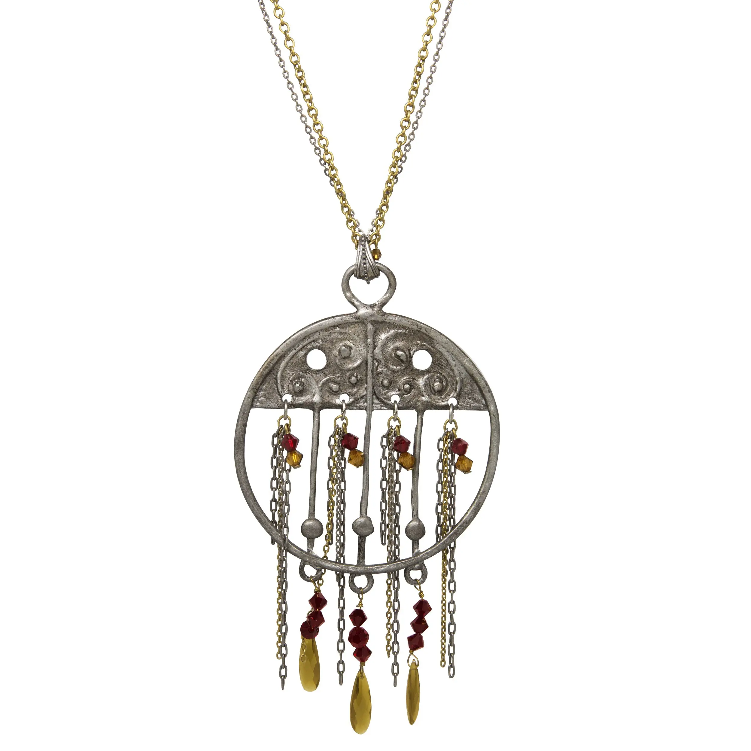 Wanderlust Charm Pendant Necklace 26"