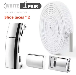 1/4 pairs Instant Lock Shoe Laces – Comfortable Elastic Lazy Laces for All Shoes