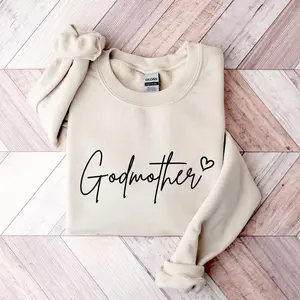 Godmother Sweatshirt, Best Godmother Hoodie from Godchild, Perfect Godmother Present, Birthday, Winter Crewneck Gift Idea, Love Nana Shirt WW