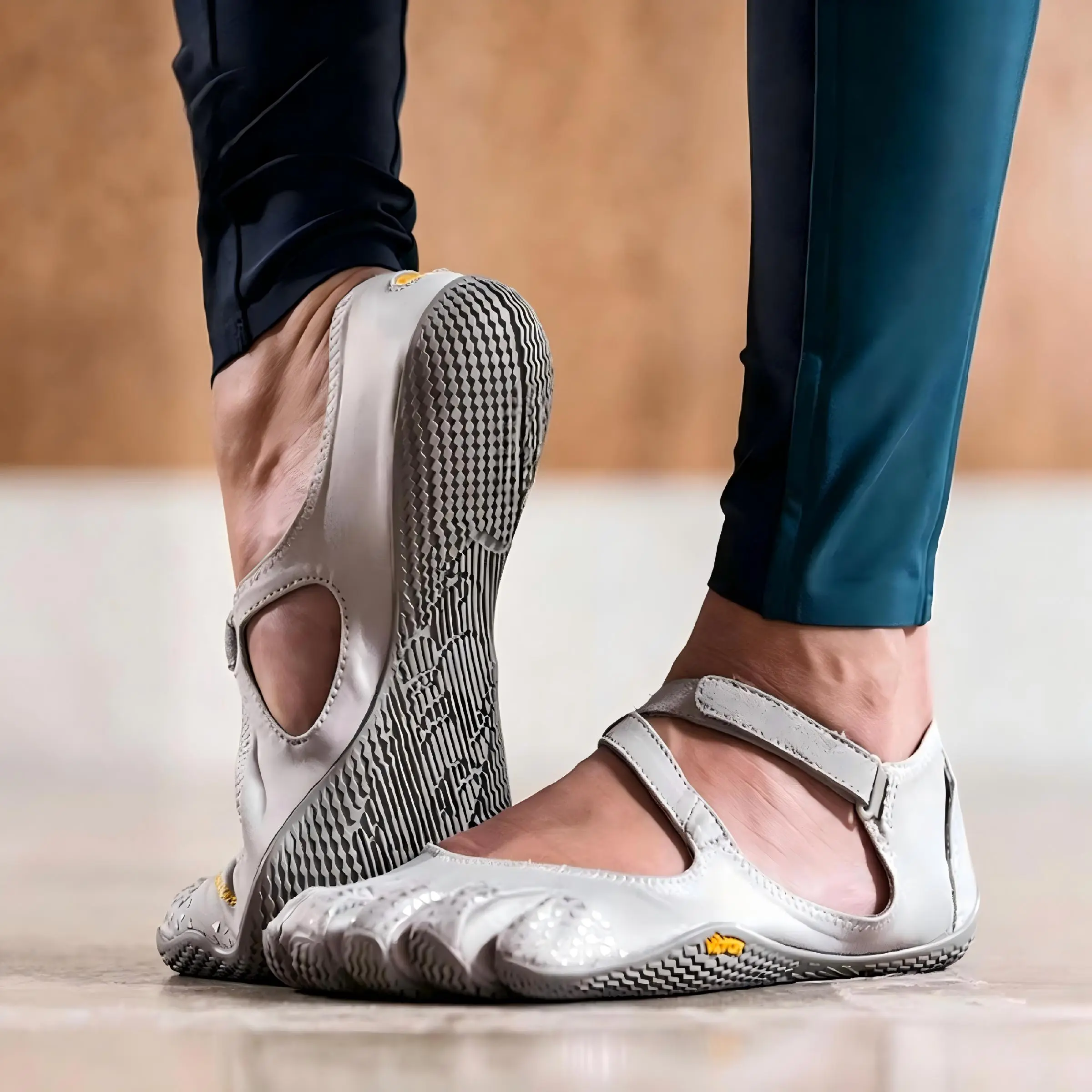 Women's FiveFingers Colorful Mesh Ballet Flats - Breathable Split-Toe Shoes for Yoga, Pilates