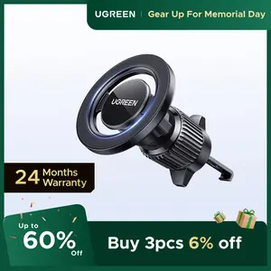 UGREEN Car Phone Mount for Magsafe Air Vent Car Mount Magnetic Phone Holder Compatible with iPhone 17 16 15 14 13 12 Pro Max, Strongest Magnet Black,tiktokshopmemorialday
