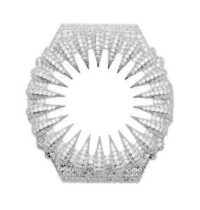 UCCIYO Moissanite Watch Case，Compatible-GA2100 Universal Bezel,Unisex Hip-Hop Style Jewelry Gift christmas
