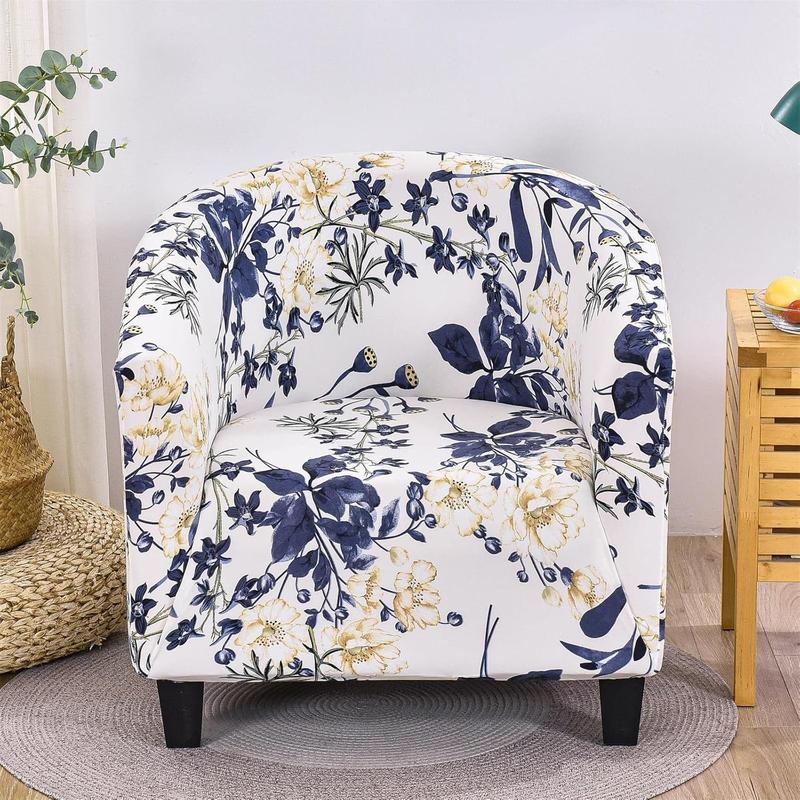 Club Chair Slipcover Jacquard Tub Chair Cover Stretch Armchair Covers Sofa Cover Furniture Protector for Living Room