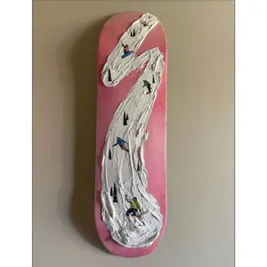 Original Skate Deck Art: Plaster and Snowboarders