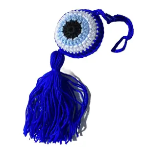 Crochet Nazar eye tassel
