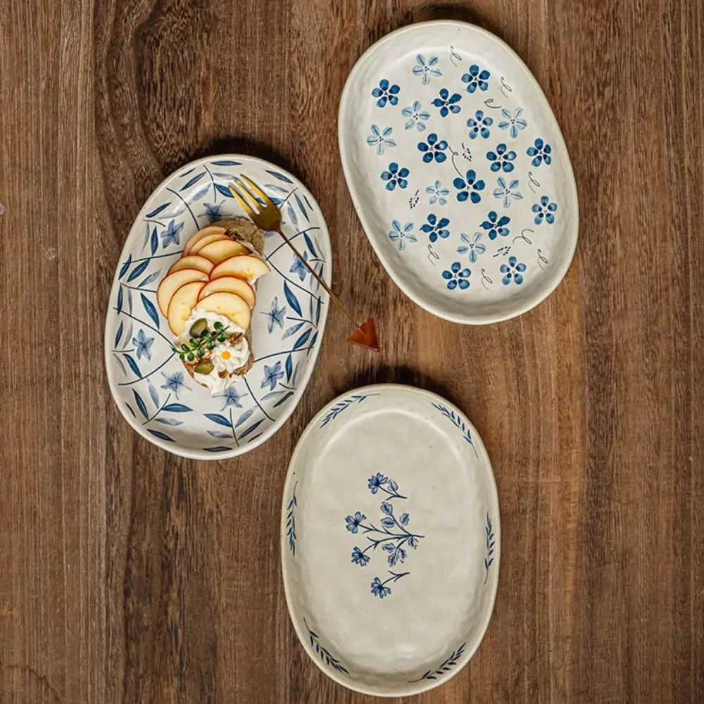 Handmade 6.5 Inch Ceramic Salad Plate, High-Quality Durable Restaurant Grade, Perfect for Appetizers Pasta Desserts, Meal Presentation, Holiday Gift