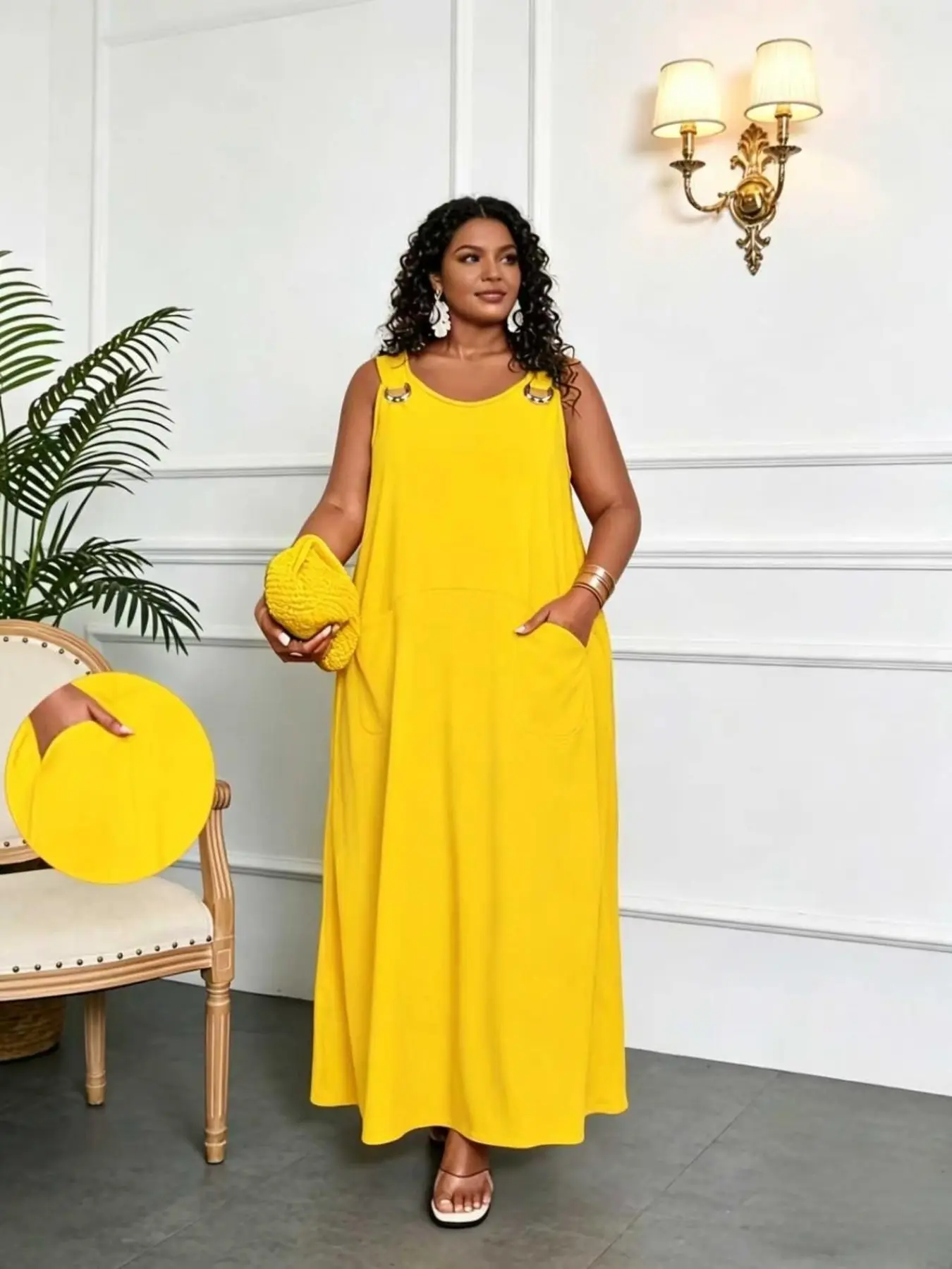 yellow winter dresses Autumn Winter Grey Cashmere Dress main image 1