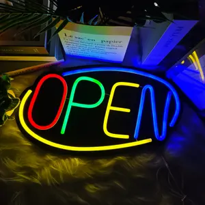 Open Neon Sign LED Light Adjustable USB Powered Bright Visible for Business Windows Office Shop Bar Night Day Use