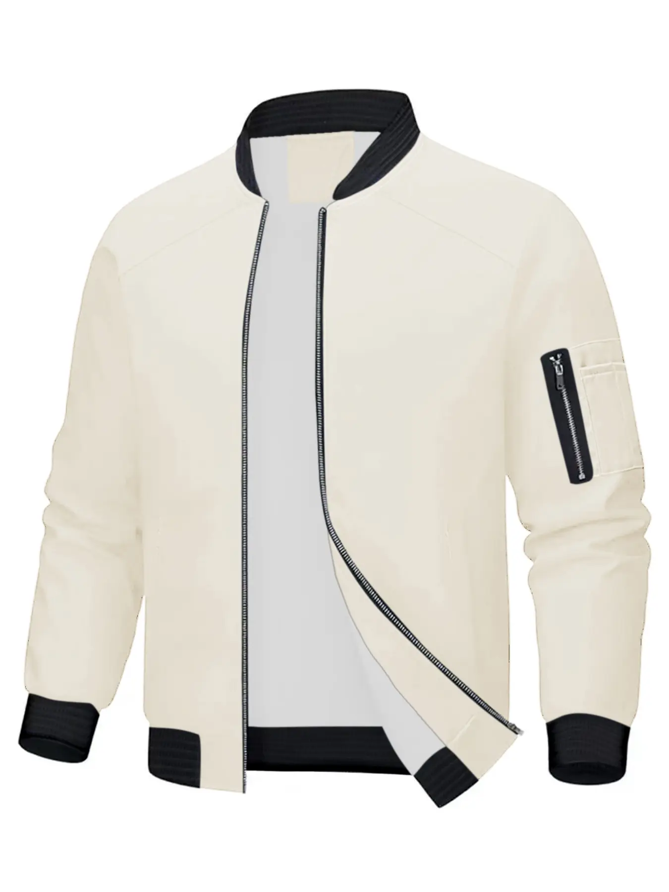 Men's Plus Size Jacket, Trendy Spring Fall Outerwear, Casual Oversized Coat, Comfortable Loose Fit, Fashionable Men's Clothing