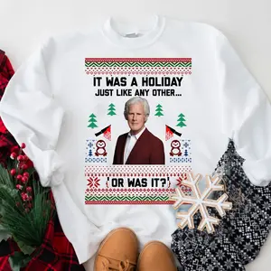 True Crime Ugly Christmas Sweatshirt, Funny Keith Morrison Christmas Sweatshirt, Movie Ugly Christmas Sweaters Classic Fabric Unisex