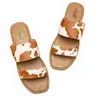 Women's Square Toe 2-Strap Slide Sandals, Summervibes Rubber Walking Shoes, Footwear for Women with Dual Straps for Secure, Relaxed Hold