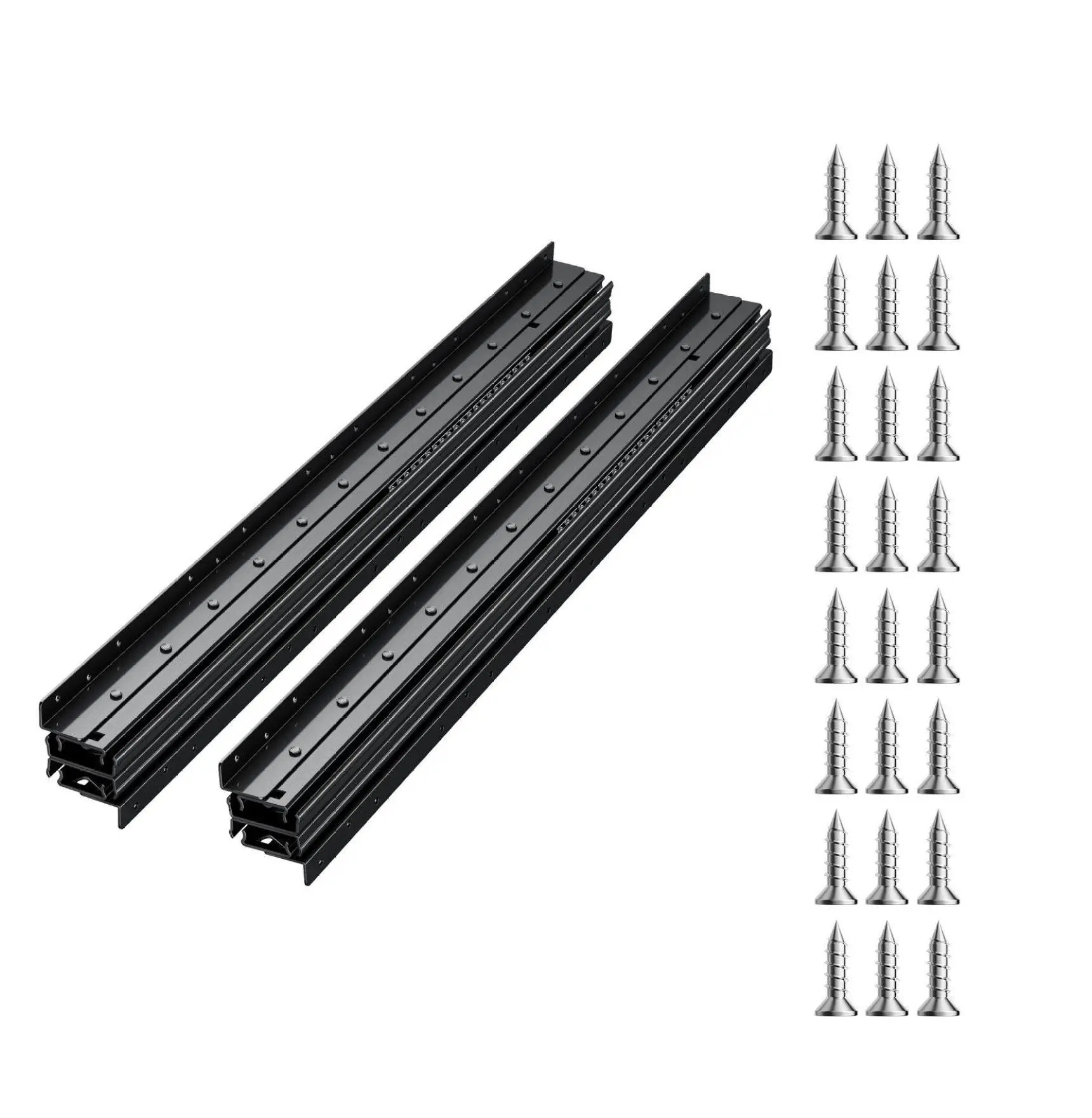 Undermount Drawer Slides 40 Inch, Full Extension Rails - 260lb Capacity