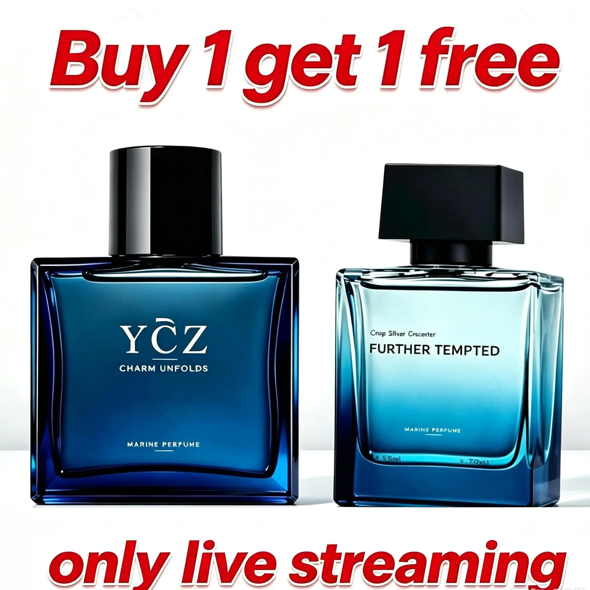 [LIVE ONLY] Unisex Wear Marine Blues Fragrance, 100ml Midnight Marine & Wood Shadow Scent, Live Streaming