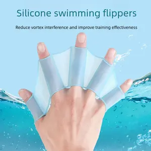 Swimming Silicone Handwebbed Gloves Adult Children Diving Professional Fast Paddling Handwebbed