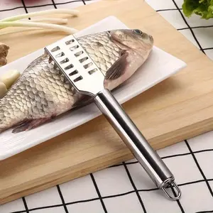 3 Pack Stainless Steel Fish Scaler Quick Easy Scale Removal Tool for Cleaning Fish