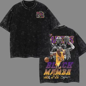 [ Dunk Nation ] Kobe Bryant 24 Premium 100% Cotton T-Shirt, Kobe Bryant 24 Basketball Fans Apparel, Basketball Fans Apparel, Kobe Bryant 24 Fans Basketball Streetwear Tee, Gift For Basketball Fan Graphic Tee