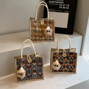 New Autumn Winter Waterproof Linen Shoulder Bag, Niche Luxury Handbag, Stylish Gift Bag In Stock crossbody women designer tote real