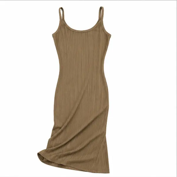 Ribbed Top & Casual Wear Poly-Spandex Knitted Fabric, 58-60 in Width Solid Stretch Sewing Supply for Dresses