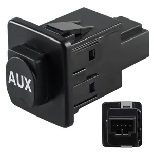 Aux Port Auxiliary Input Jack Assembly, Audio Auxiliary Port Adapter Compatible with Honda Pilot 2009-2012 Accord EX EX-L 2009 2010 Accord LX 2011 Replace # 39112-TA0-A01