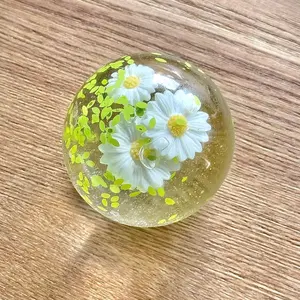 Coconut Oil Squishy, Crunchy Fidget Stress Ball, Slow Rising Squishy, Kasuga Daisy, Ultra-Soft & Non-Sticky, Reusable, Portable Squeeze Sand Glutinous Sensory Fidgety Toy, During Study, Work