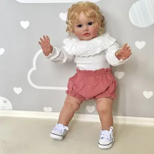 26 Inch Reborn Toddler Baby Doll Princess Girl Realistic Newborn Doll Soft Vinyl Real Looking Reborn Baby Doll Toy Lifelike Set for Kids Age 3+